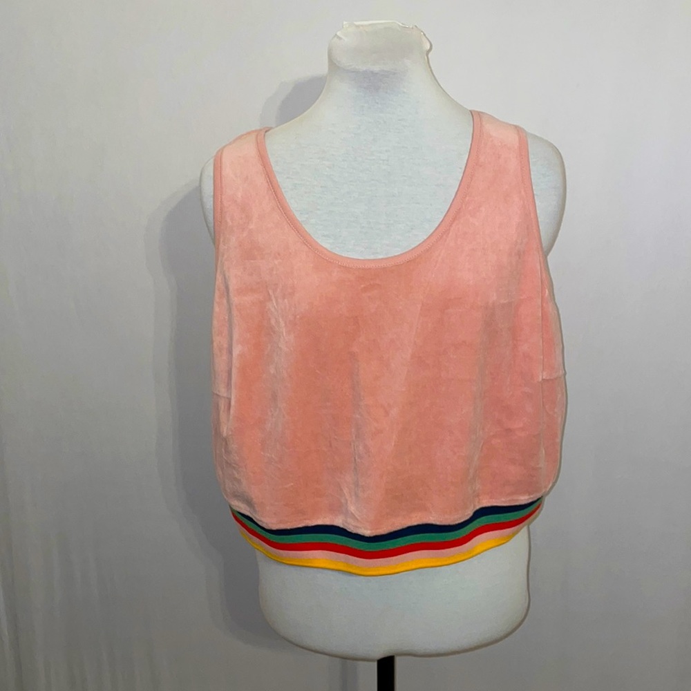 Wild Fable Cropped Velour Tank 1X NWT